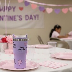 Lavender Tumbler with Inspirational Message